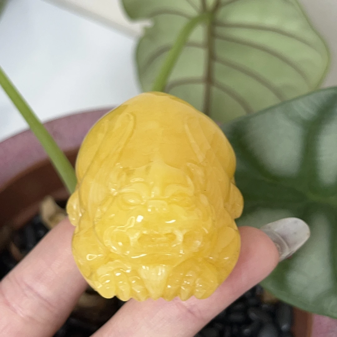 天然原矿无优化无烤色无补胶无煮蜜无辐照蜜蜡貔貅吊坠（1220）