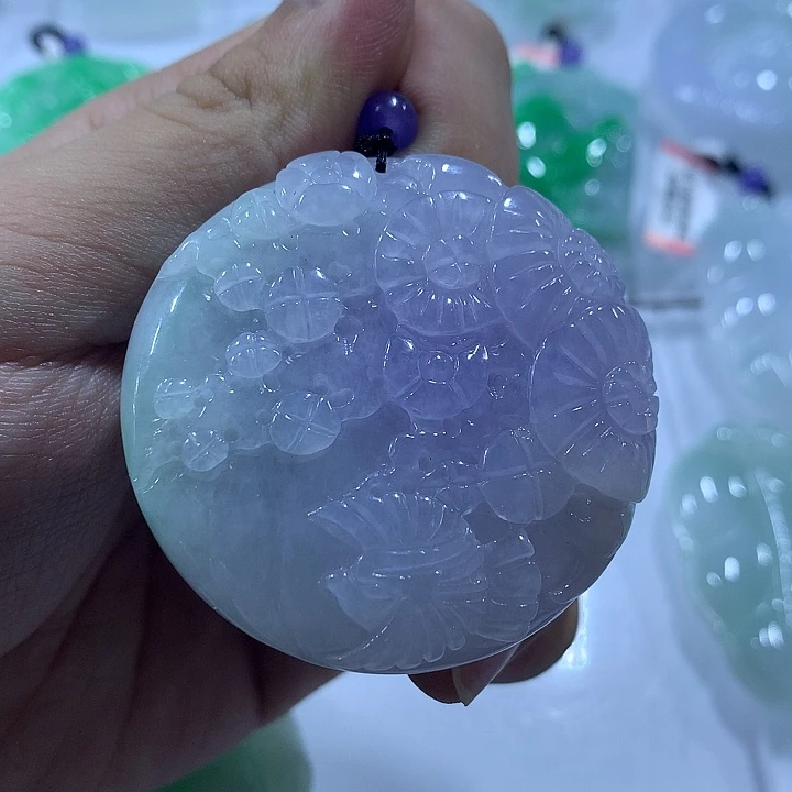 翡翠未镶嵌颈饰天然翡翠A货吊坠