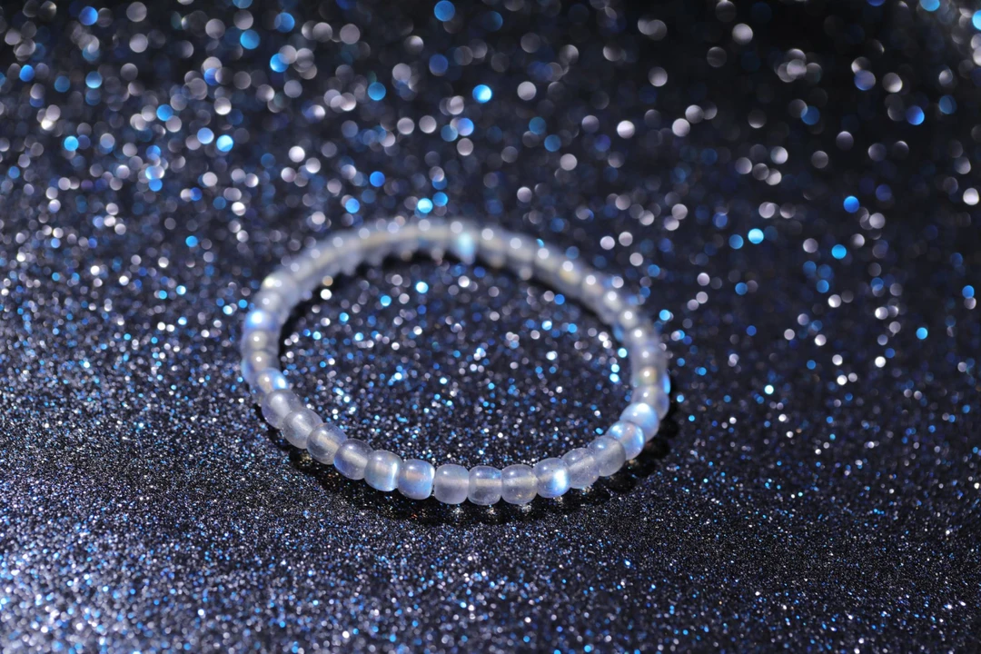 净体灰月光蓝光老型手串