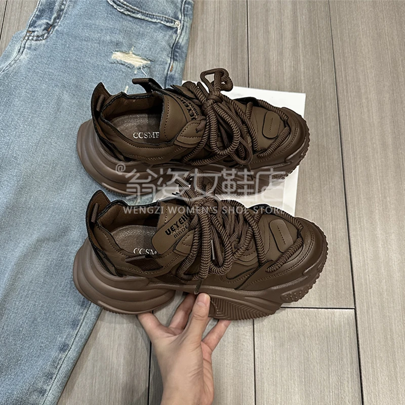 珊BOSS【复古】新款老爹鞋女复古百搭