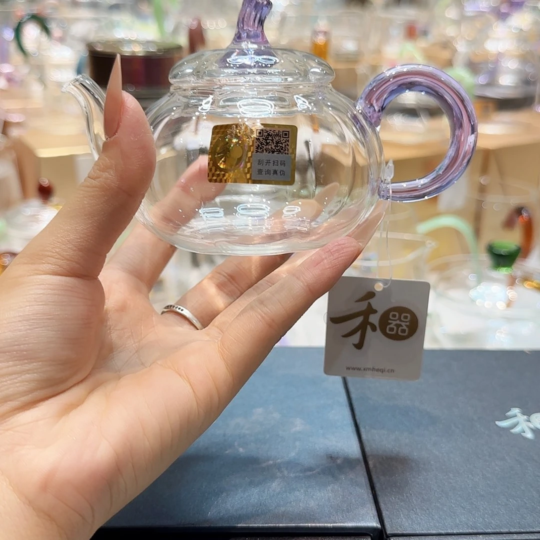 禾器浅紫色福蔓壶