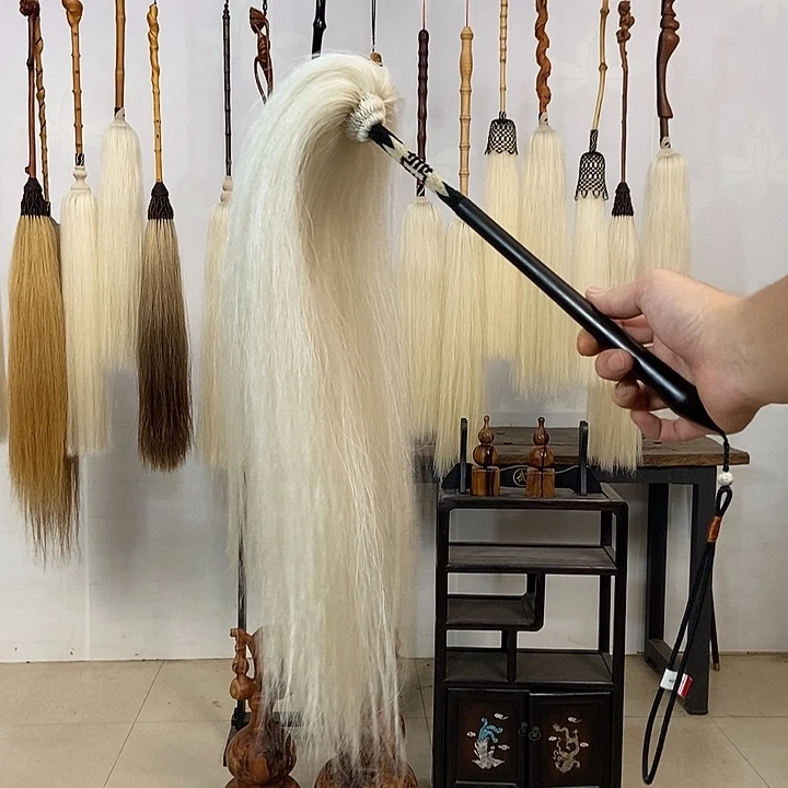 纯手工制作马尾拂尘