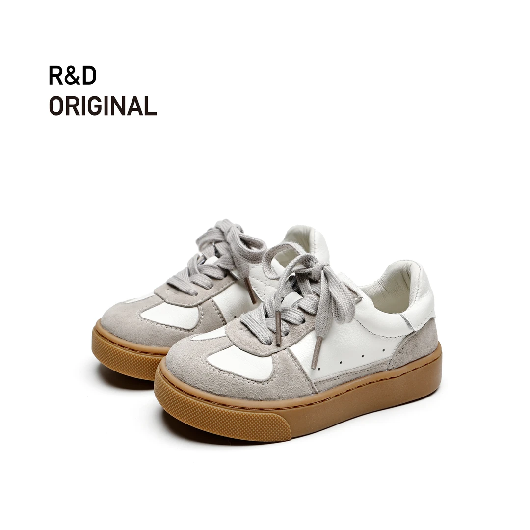 【老倪】儿童德训鞋新款板鞋女童休闲小白鞋男童运动鞋2229