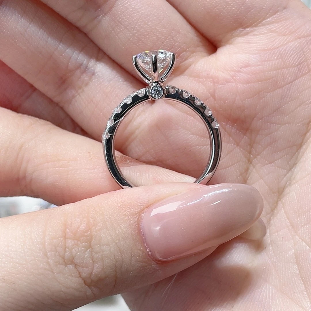 ****铂Pt950镶嵌实验室培育钻石