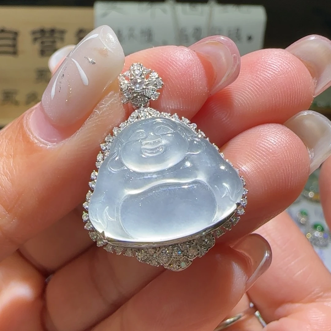 【闪购商品】翡翠颈饰18K金镶嵌缅甸