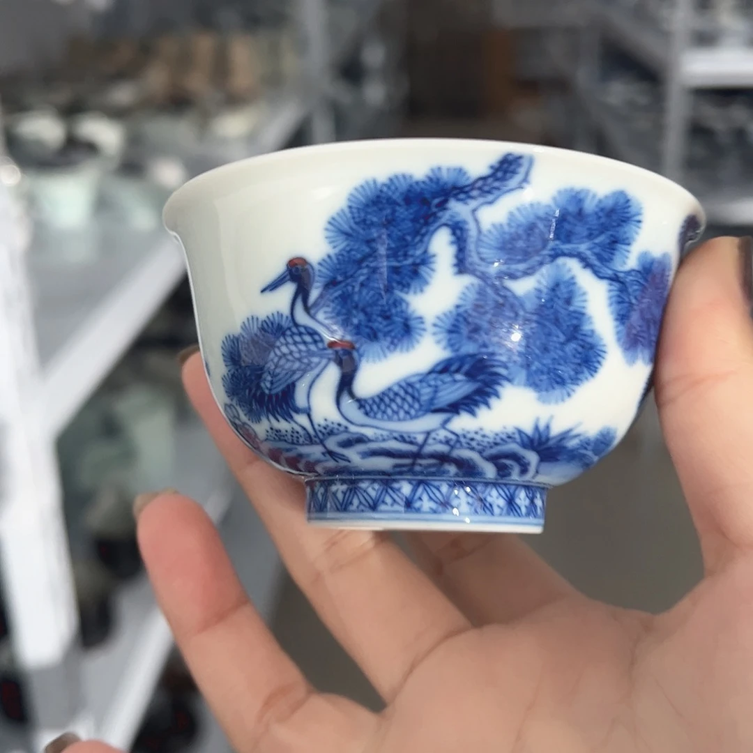 陶摆件杯。        杯