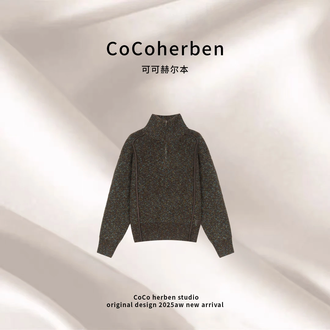 CocoHerben冬季新款长袖毛衣女韩系休闲通勤百搭气质上衣HBZ041