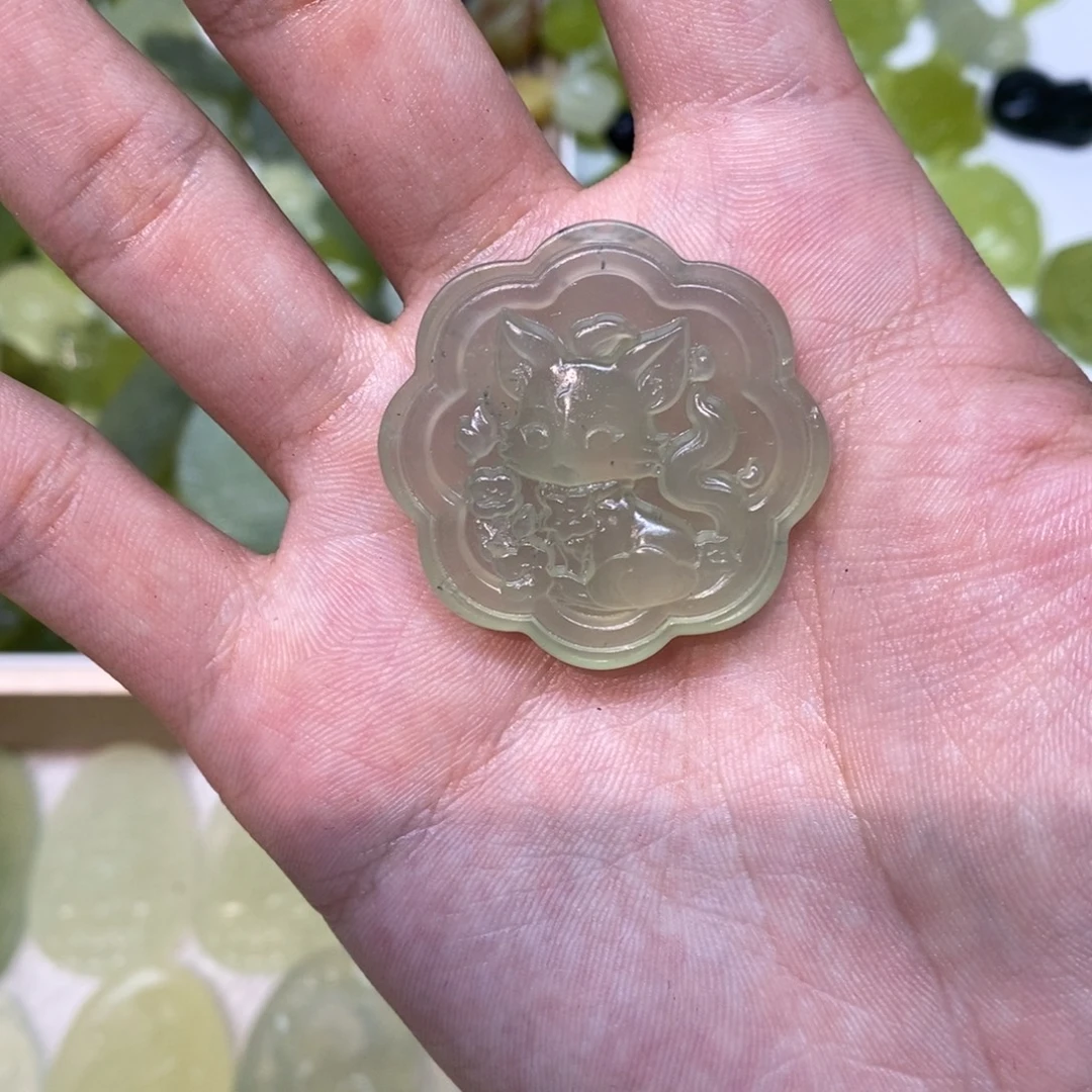 岫玉未镶嵌吊坠(不含链)