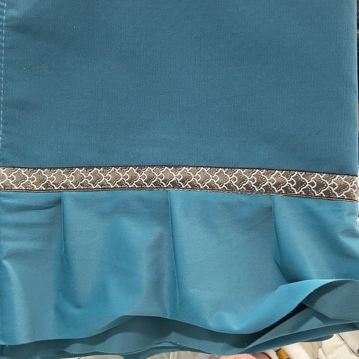 大***原雪尼尔06蓝绿色90.160两条