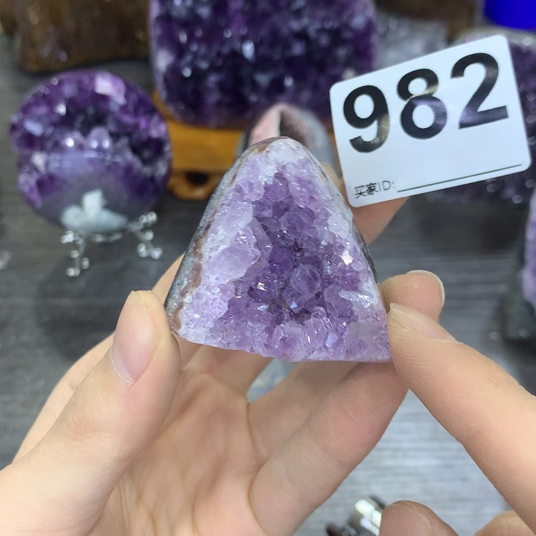 紫晶珠宝半成品未镶嵌982