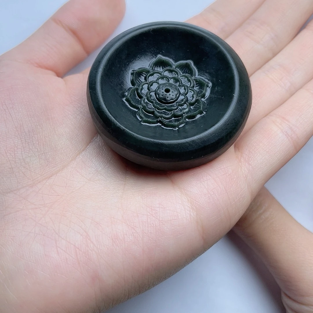 和田玉香插（定制）。k k未镶嵌.****菜