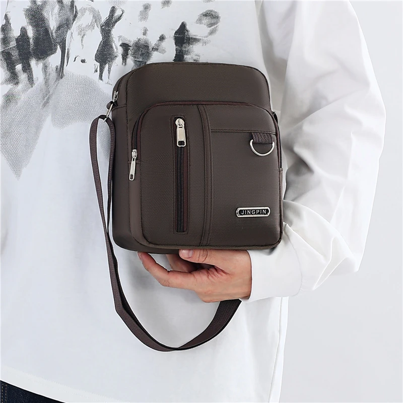 3146男士单肩包2025新款日常外出大容量休闲简约潮流百搭斜挎背包