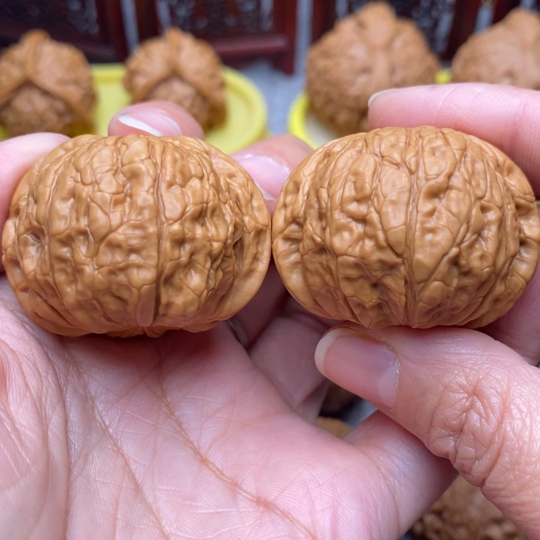 文玩核桃把件全品乾隆磨39尺