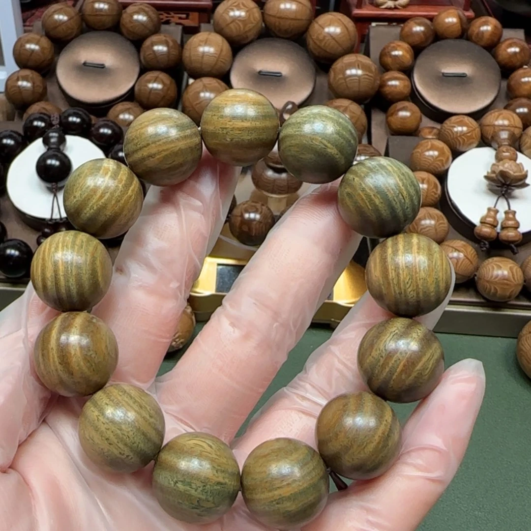【闪购商品】维腊木（绿檀）手串/手链自****醉1.8精品