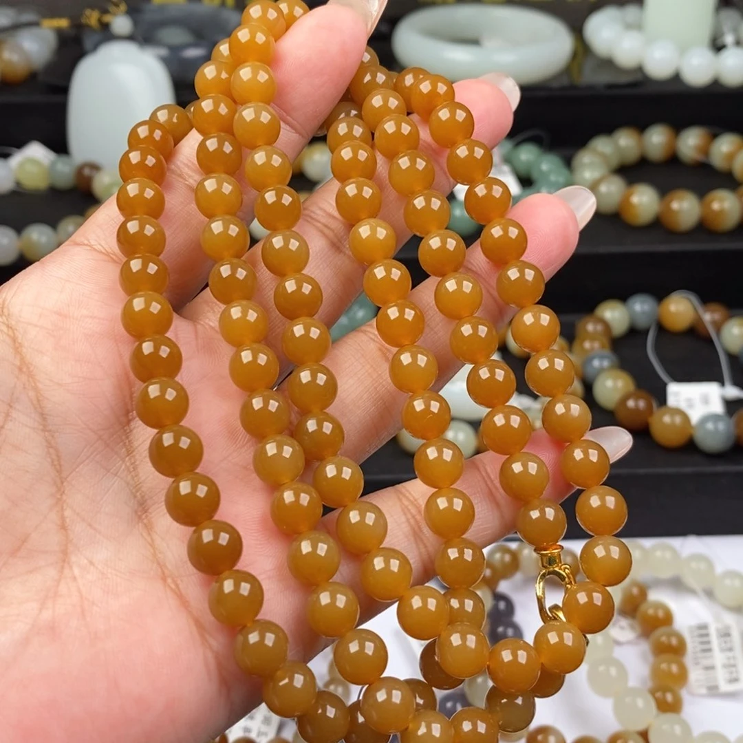 和田玉手串未镶嵌