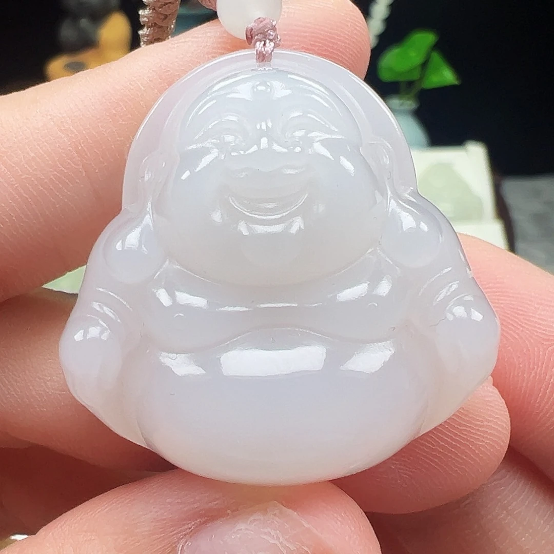 和田玉未镶嵌颈饰35尺寸
