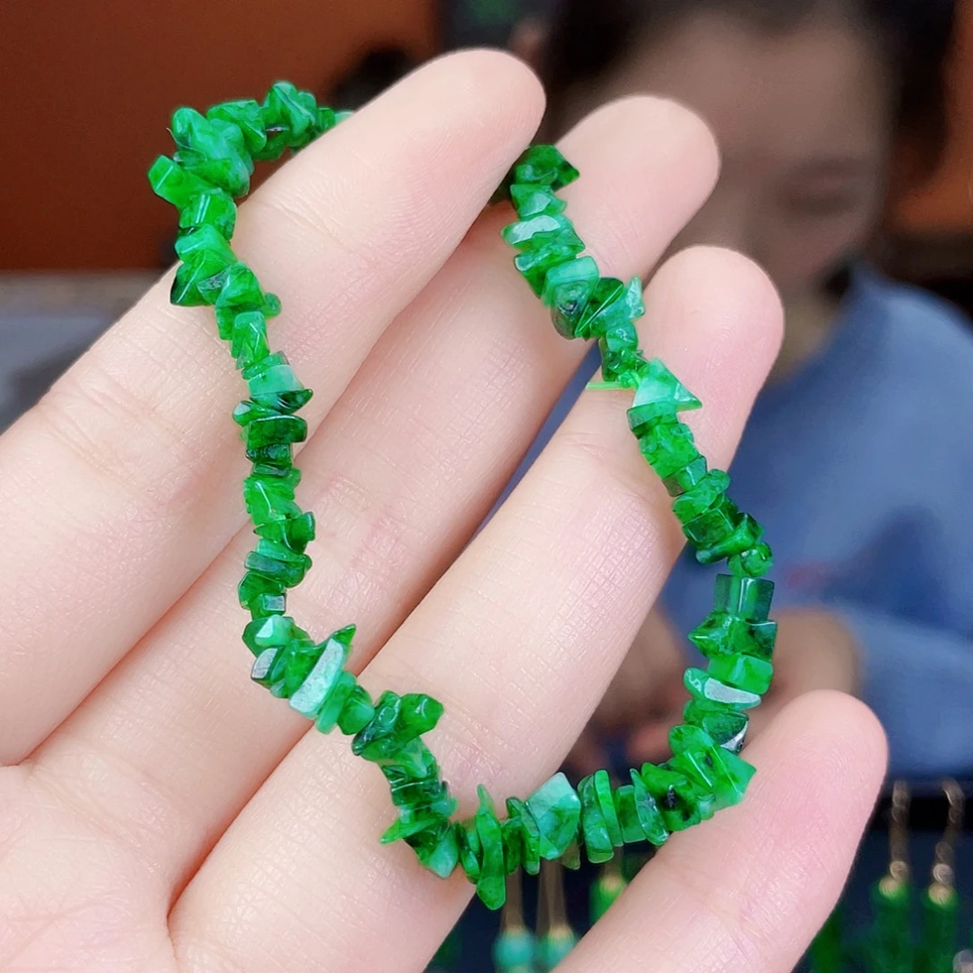 翡翠未镶嵌耳饰饰品