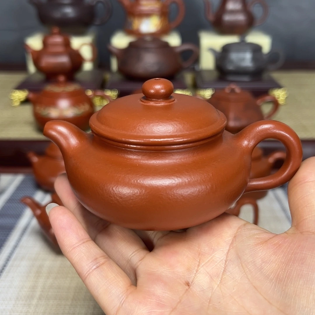 茶壶紫砂仿古150cc全手工制作