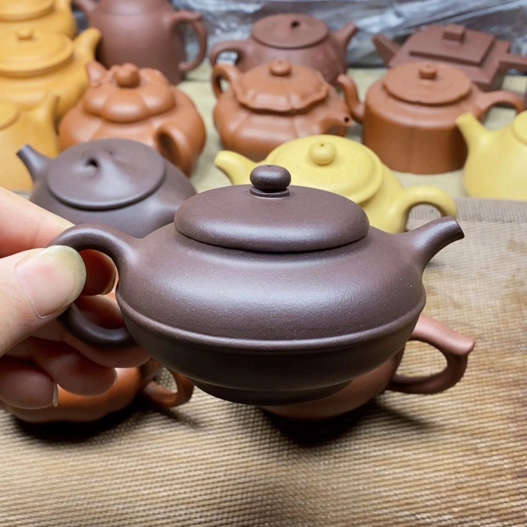 茶壶紫砂四号井紫泥