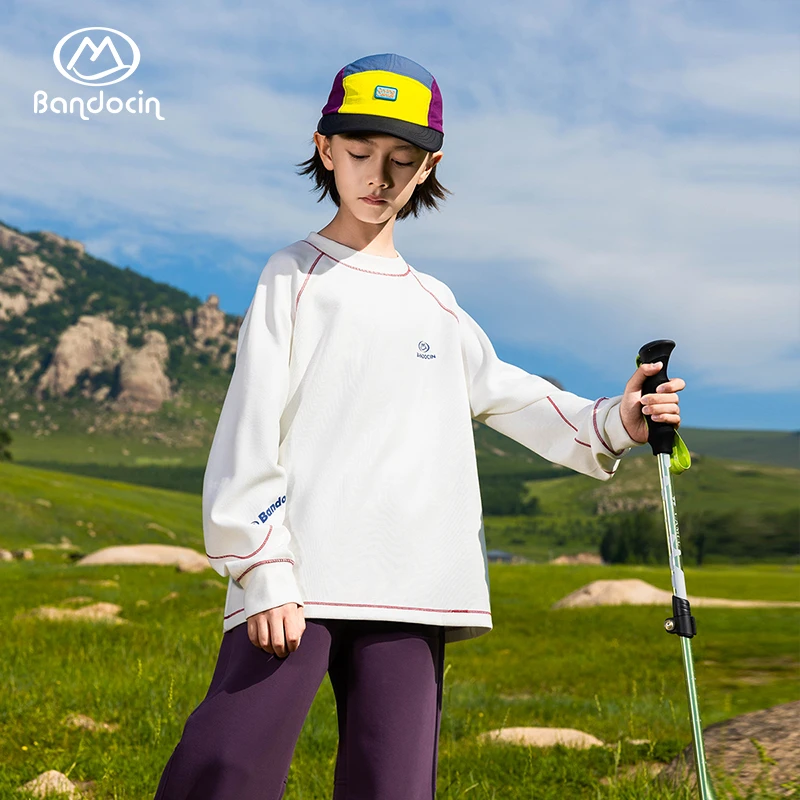 BANDOCIN/半度闲男童运动上衣春秋款洋气新款童装秋季打底衫T恤