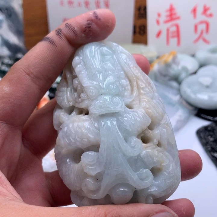 翡翠未镶嵌颈饰保真天然a货翡翠