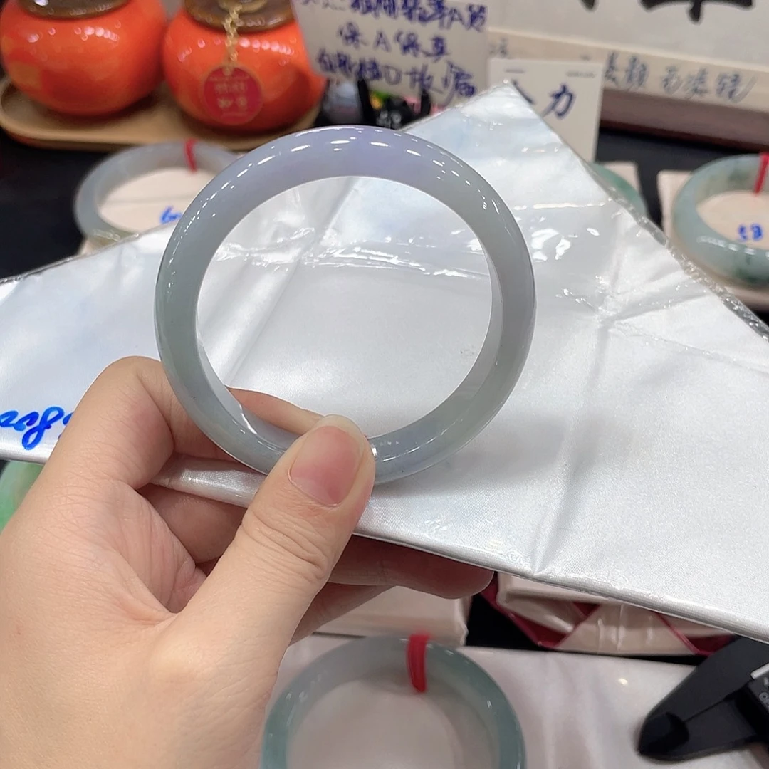 翡翠未镶嵌手镯天然缅甸A货翡翠手镯32