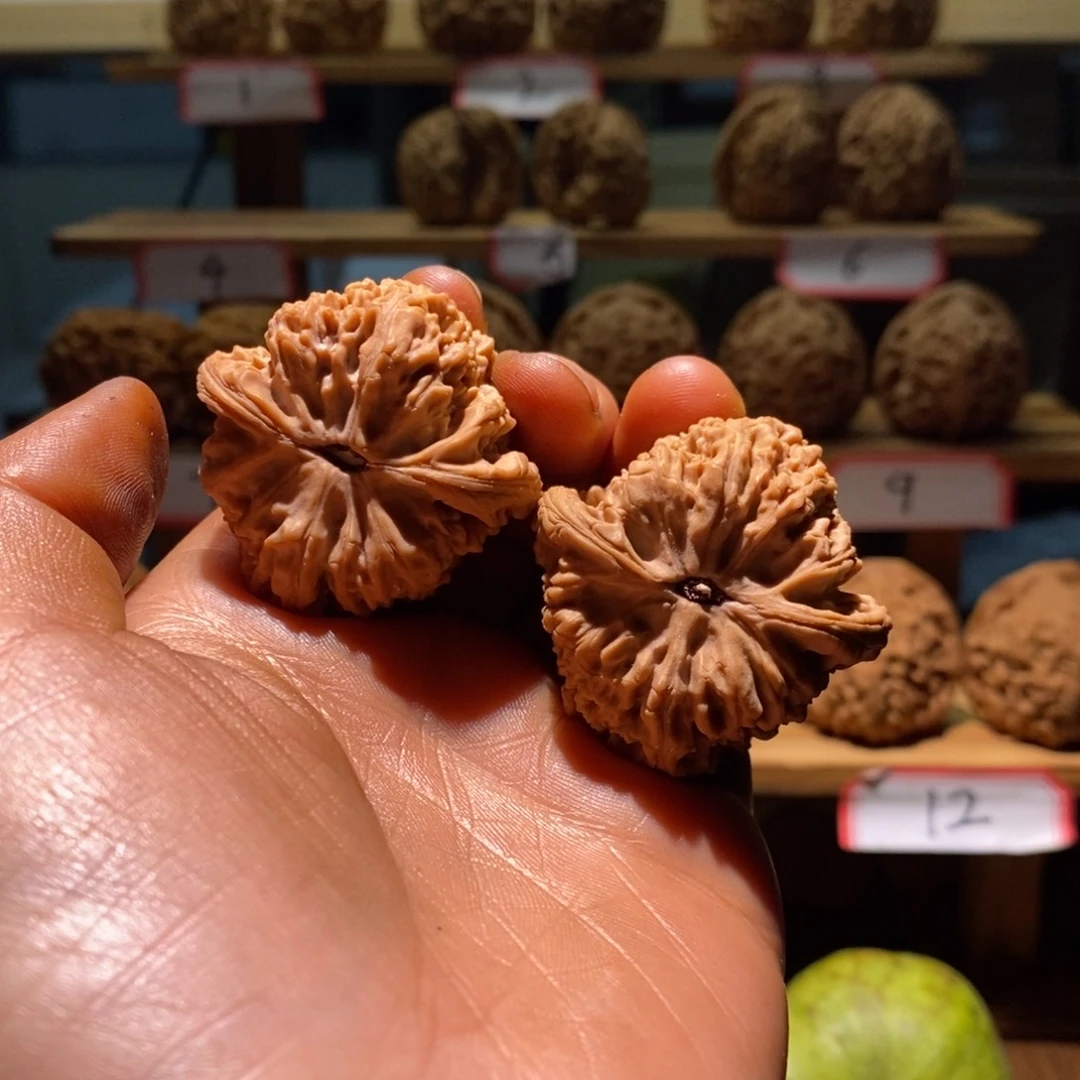 朝***煦南将石文玩核桃三角40