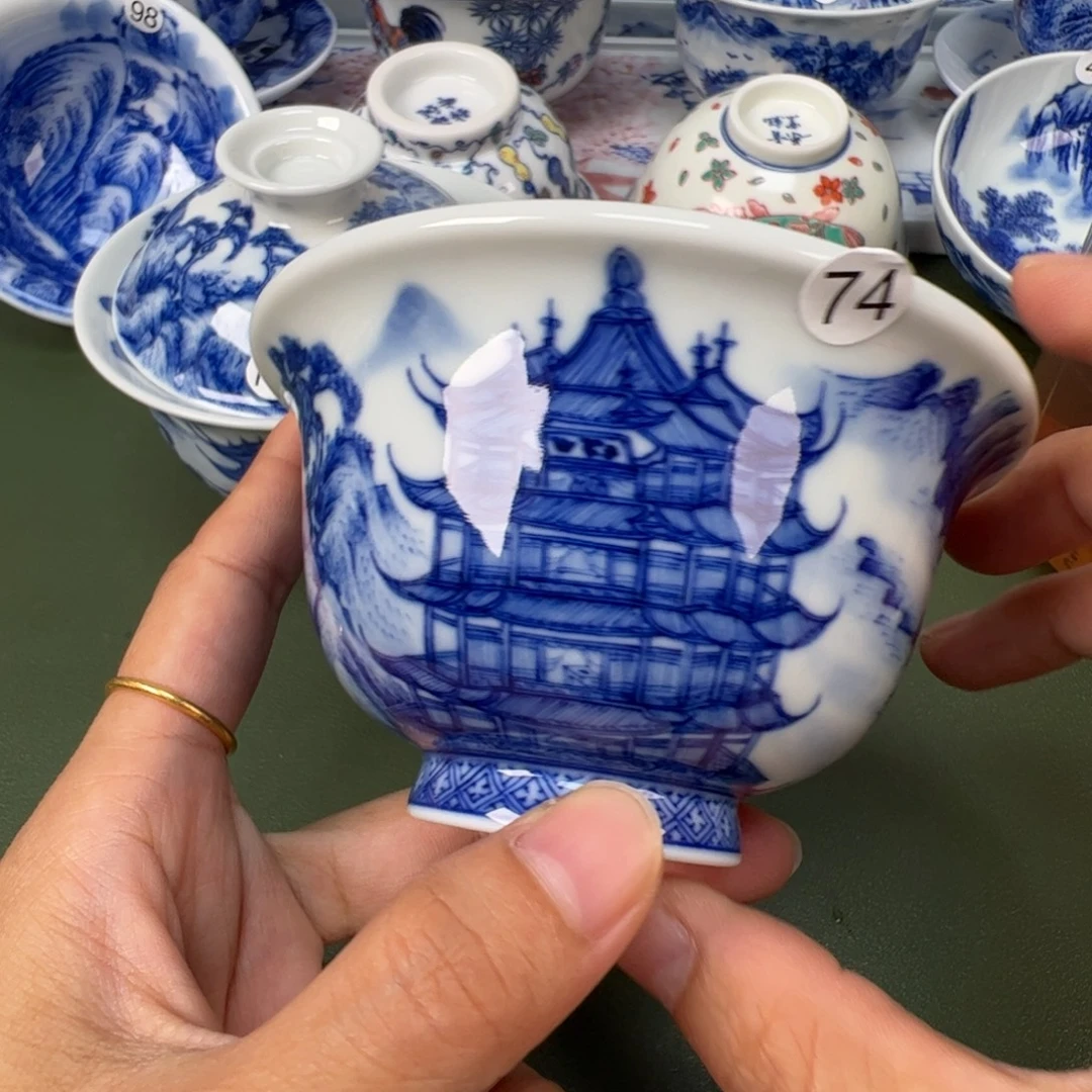 景德镇纯手工纯手绘茶具木木74