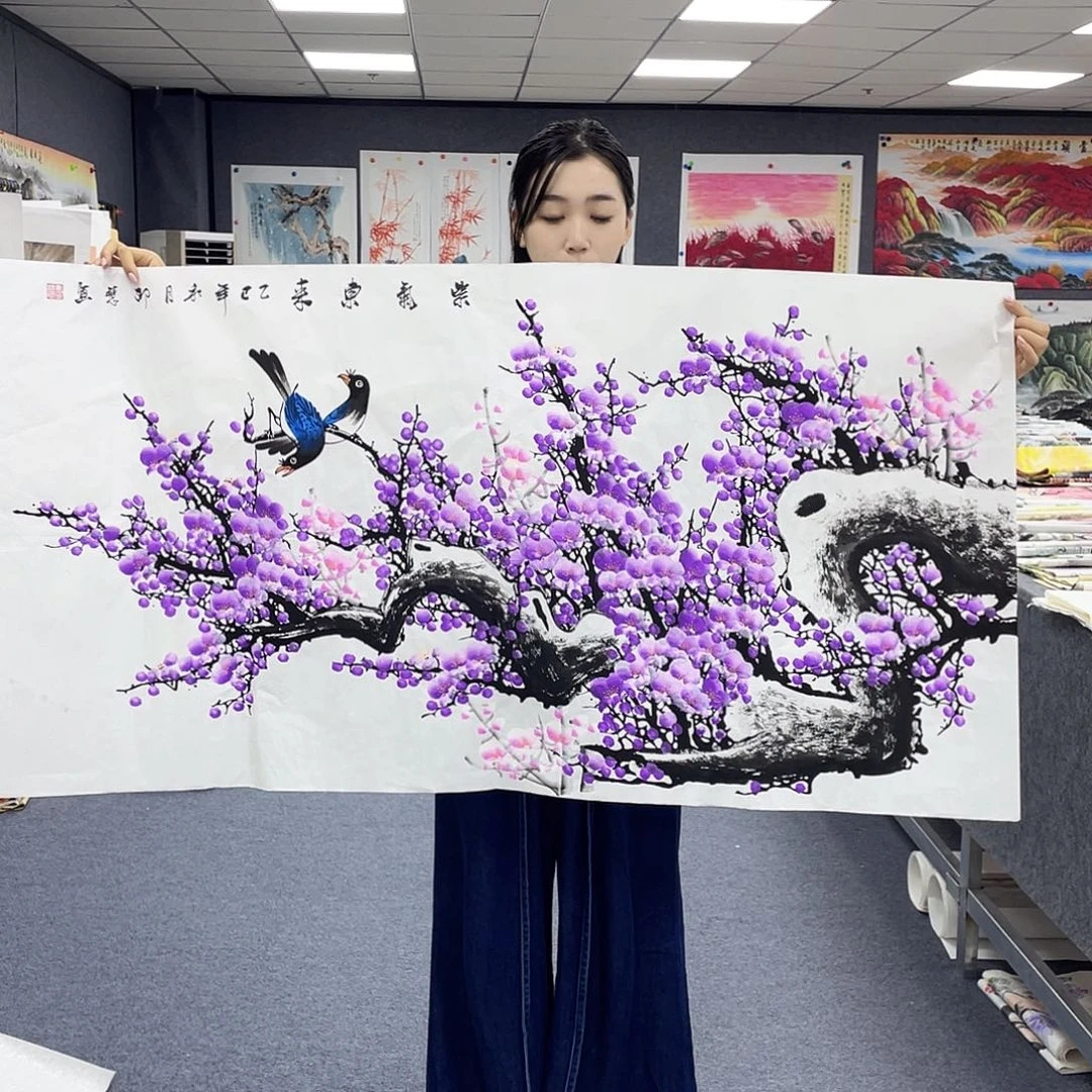 国画作品小姐姐放漏…