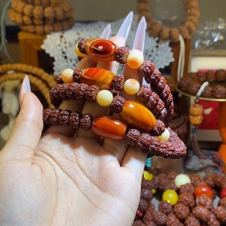 希***9金刚菩提手串105玉华纯血树王藏108颗四玛一物