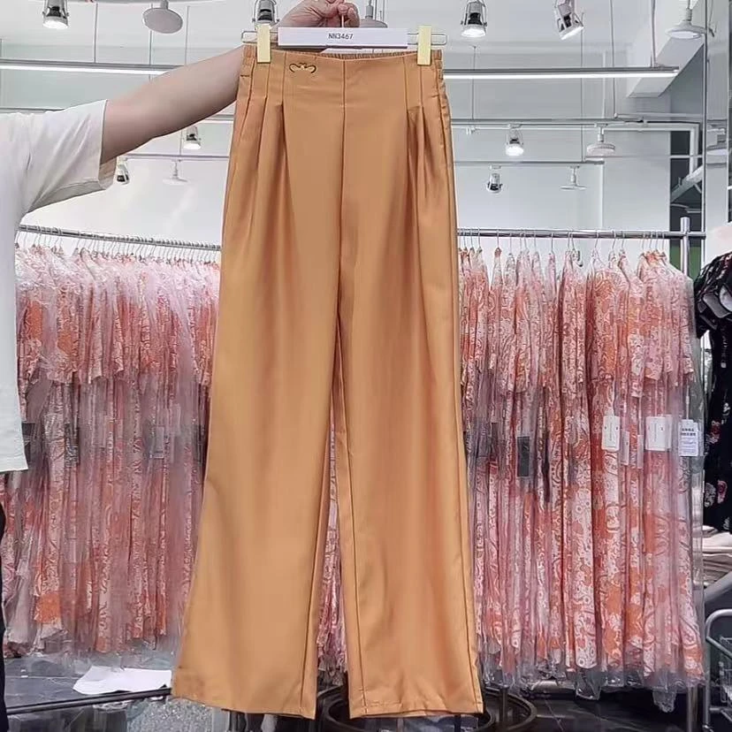 【AS•原创设计】NN3467-时尚女装设计感休闲裤收腰轻奢气质显瘦小众