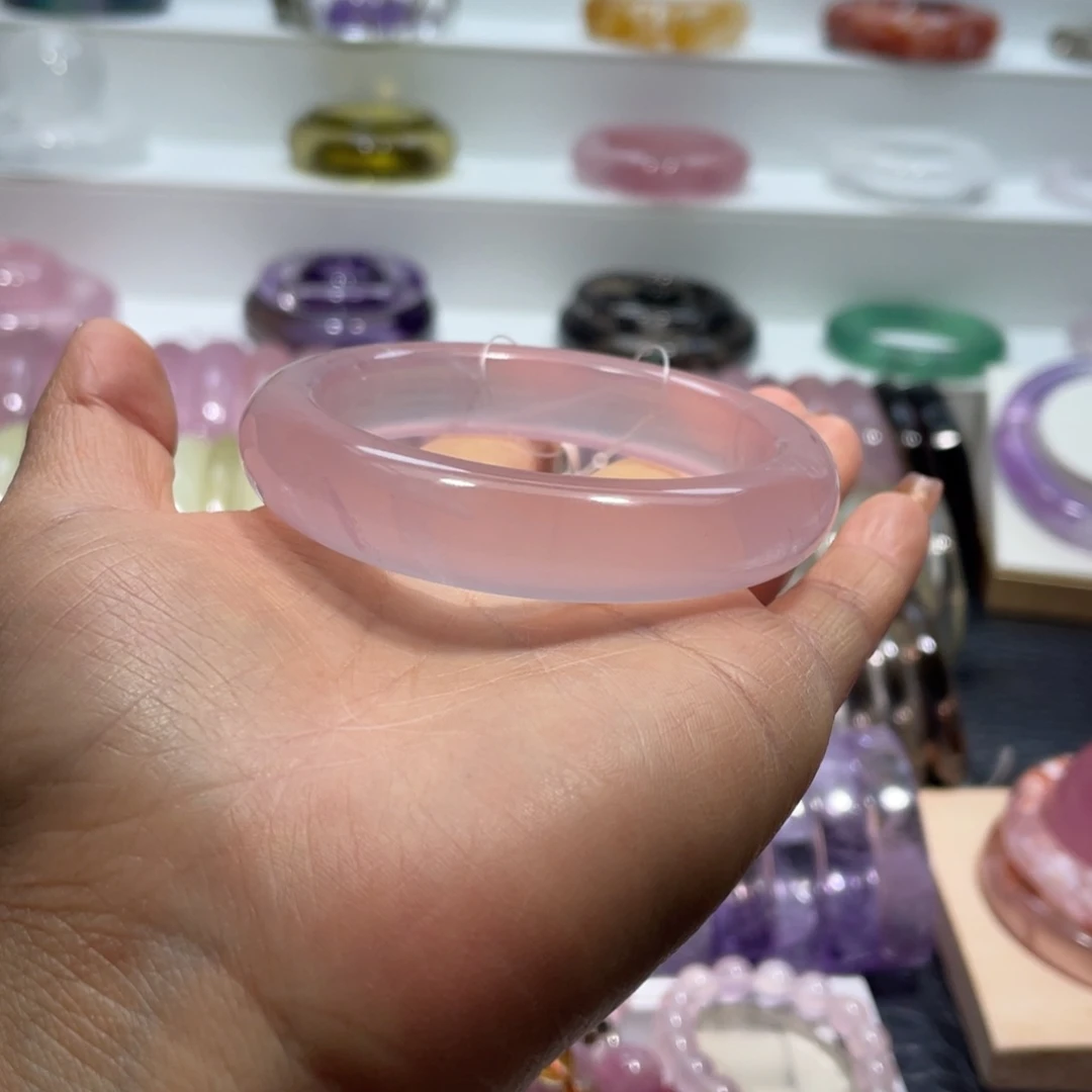 水晶手镯56圈口26号未镶嵌