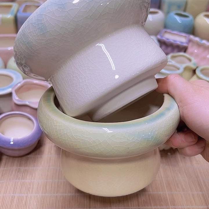 陶瓷花盆当场满12包邮