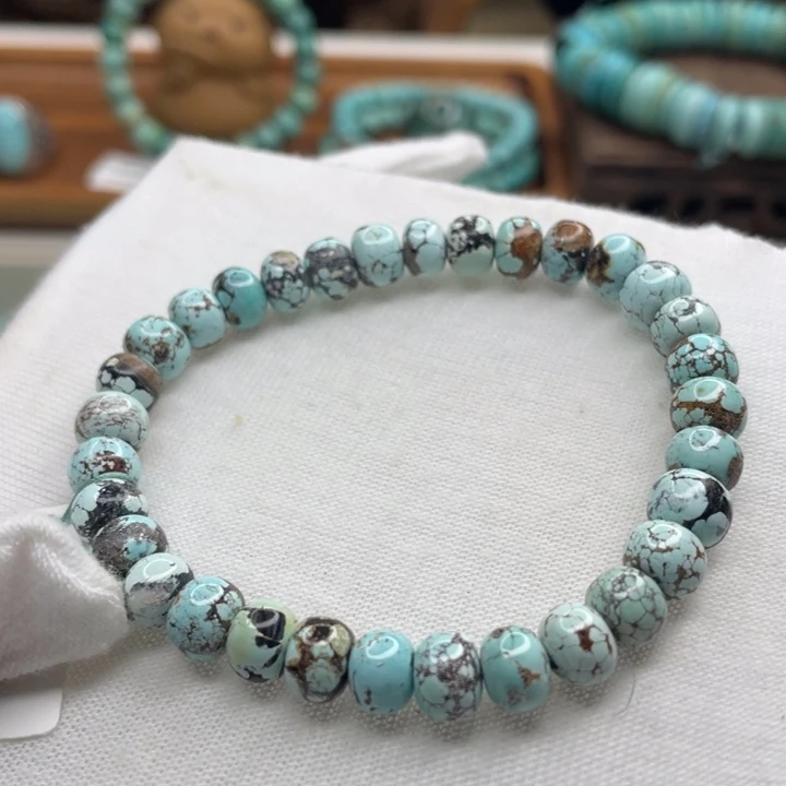 绿松石足铂镶嵌珠宝奇石