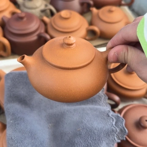 紫砂茶壶秋**梦黄降坡泥160c c