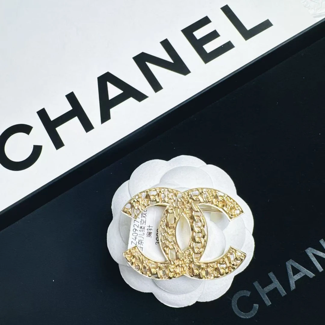 95新 Chanel/香奈儿 柚礼中古/香奈儿镂空双C胸针LZ409277