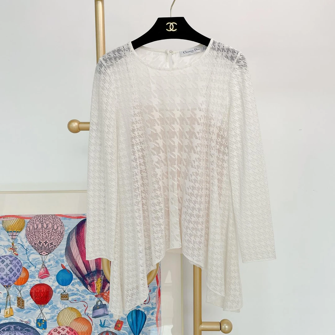 【Christian Dior】#迪奥不规则针织上衣