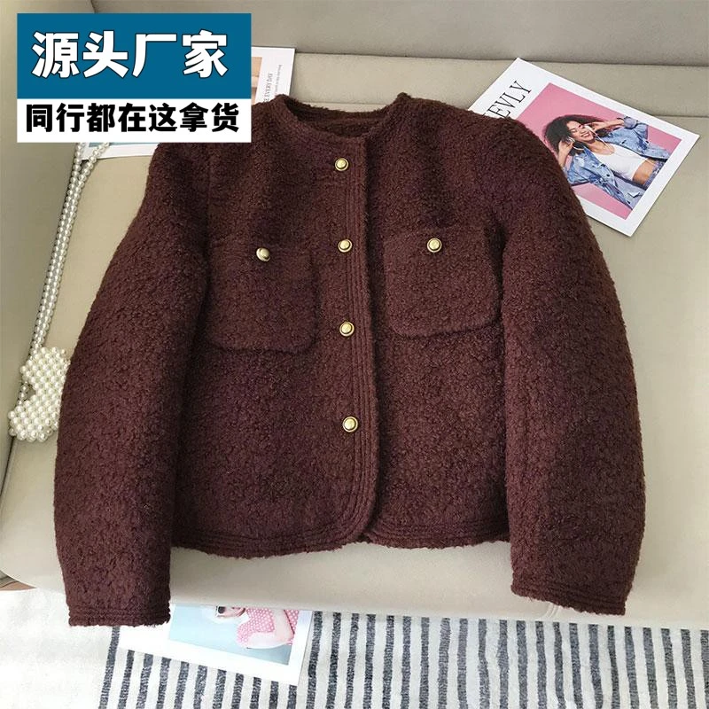 梵乐芬高端轻奢小香风服女冬新款爆款法式加厚百搭高级设计