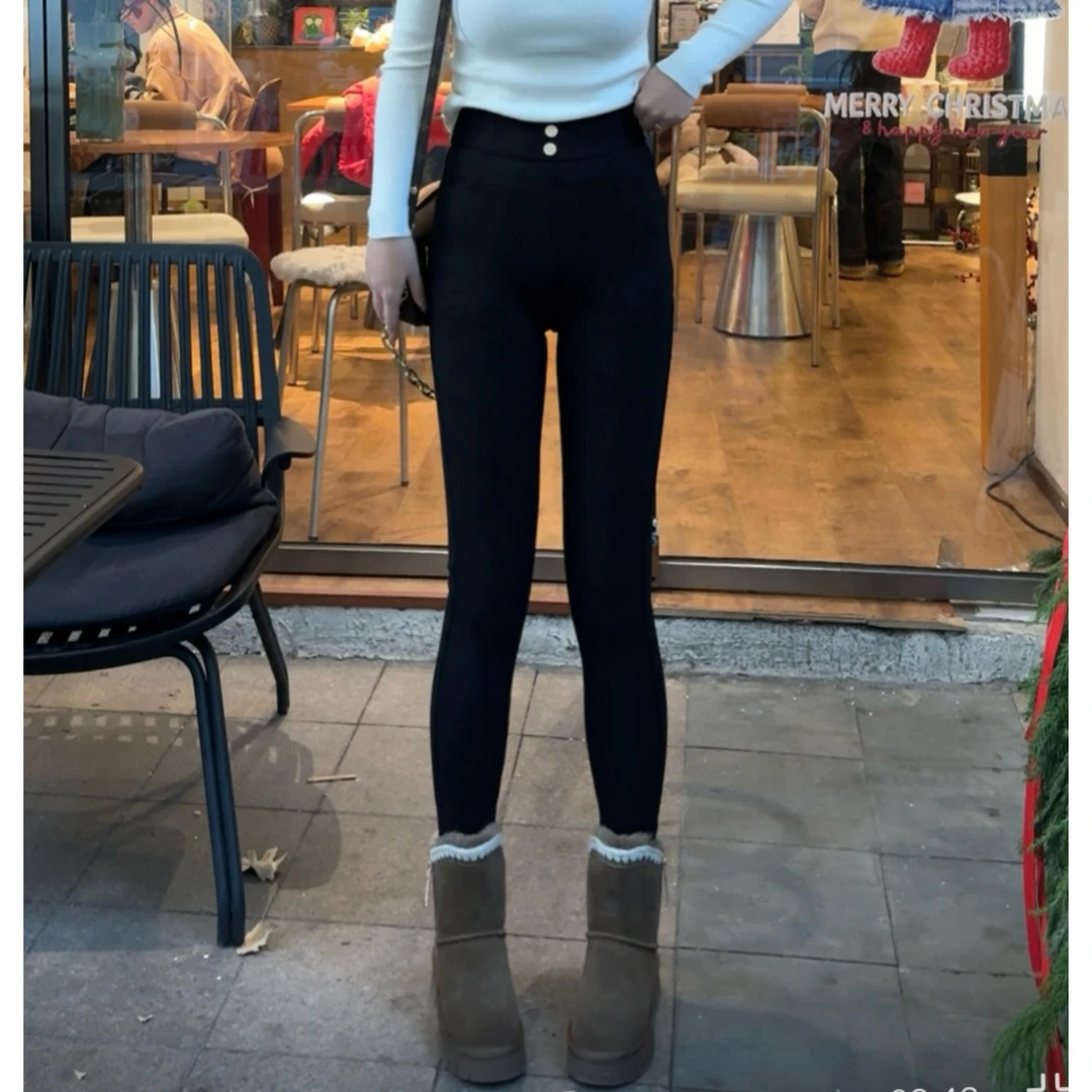 MY【四面弹超模小黑裤】冬季新款韩系四面弹三防黑科技超模小黑裤