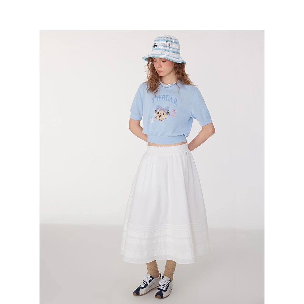 TeenieWeenie小熊半身裙女2025夏季新款TTWH252501T