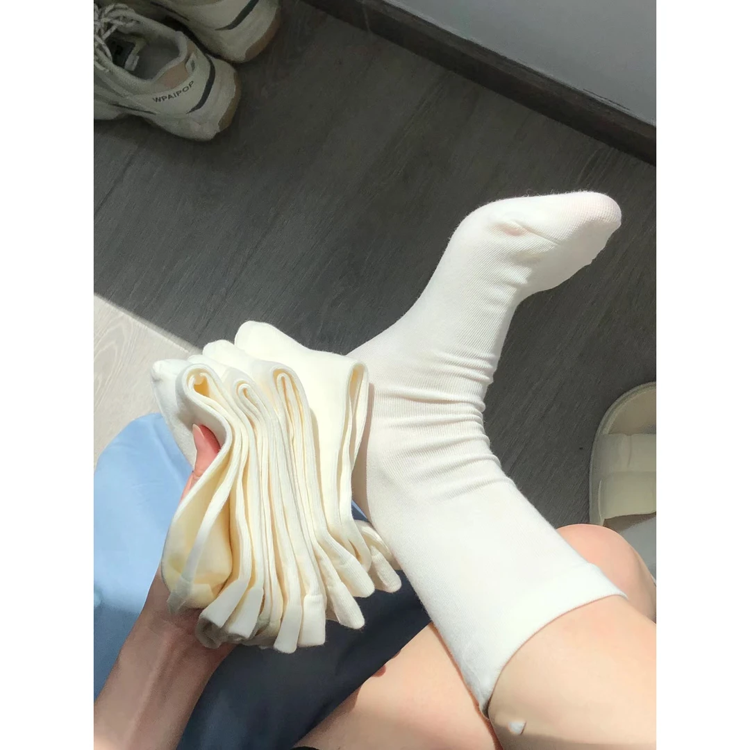 【小熊】精梳棉无骨纯色月子袜