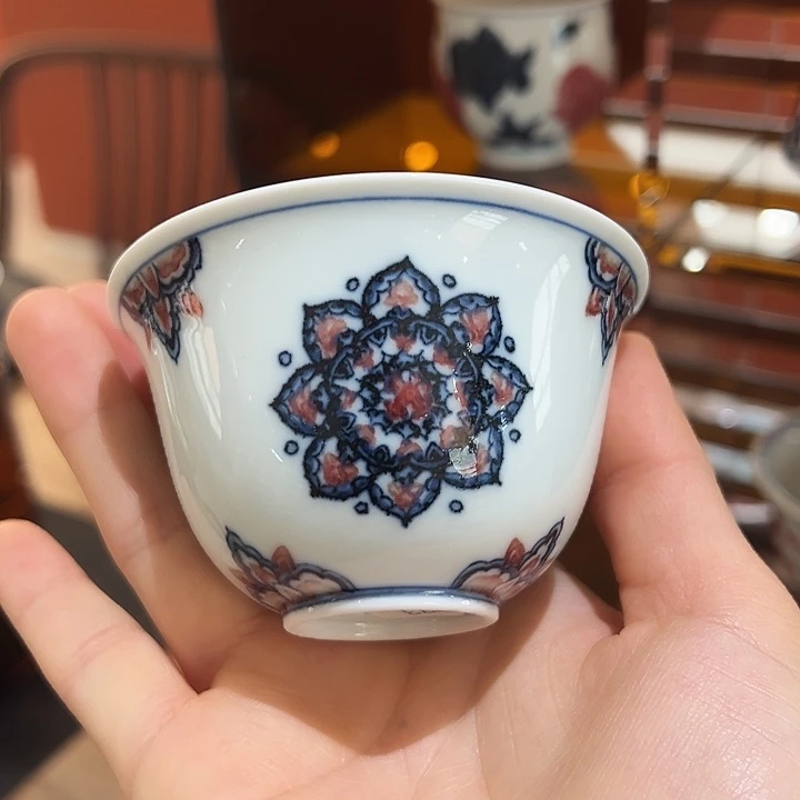 子君堂青花斗彩釉里红