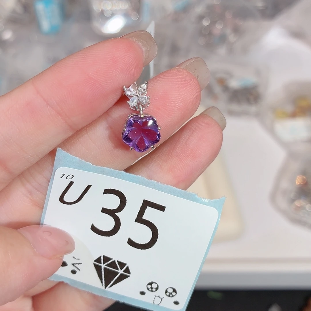 银S925镶嵌水晶珠宝半成品