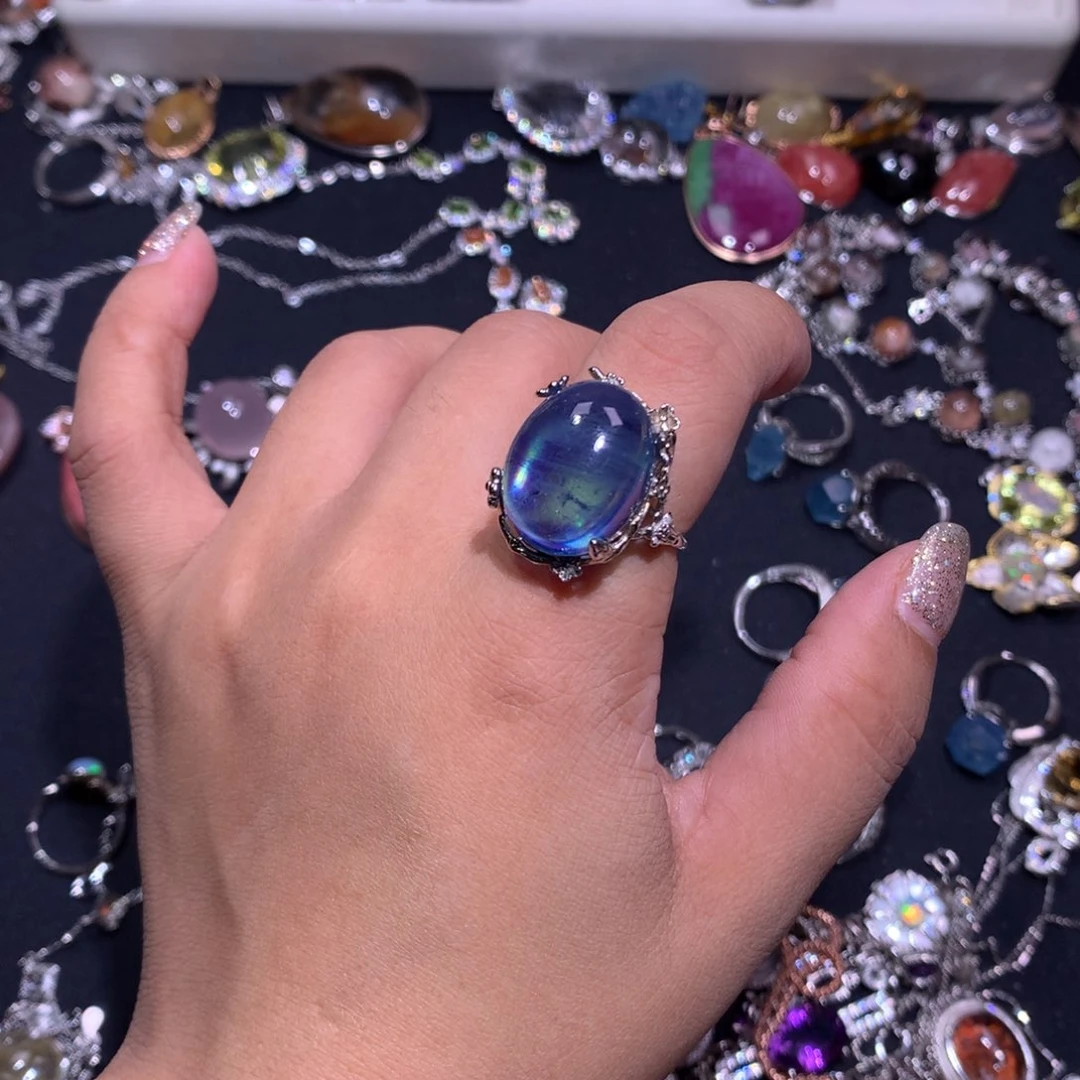 【闪购商品】银S925镶嵌戒指水晶小*?戒指