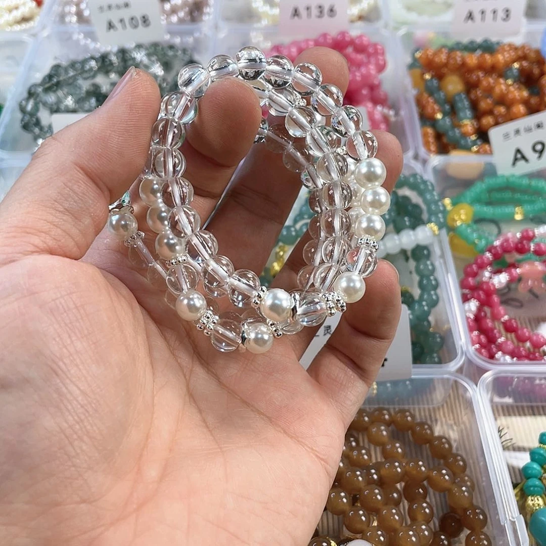 檀香木手串银S925镀金镶嵌