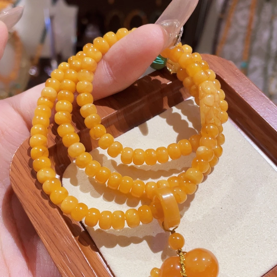 蜜蜡未镶嵌手串手串