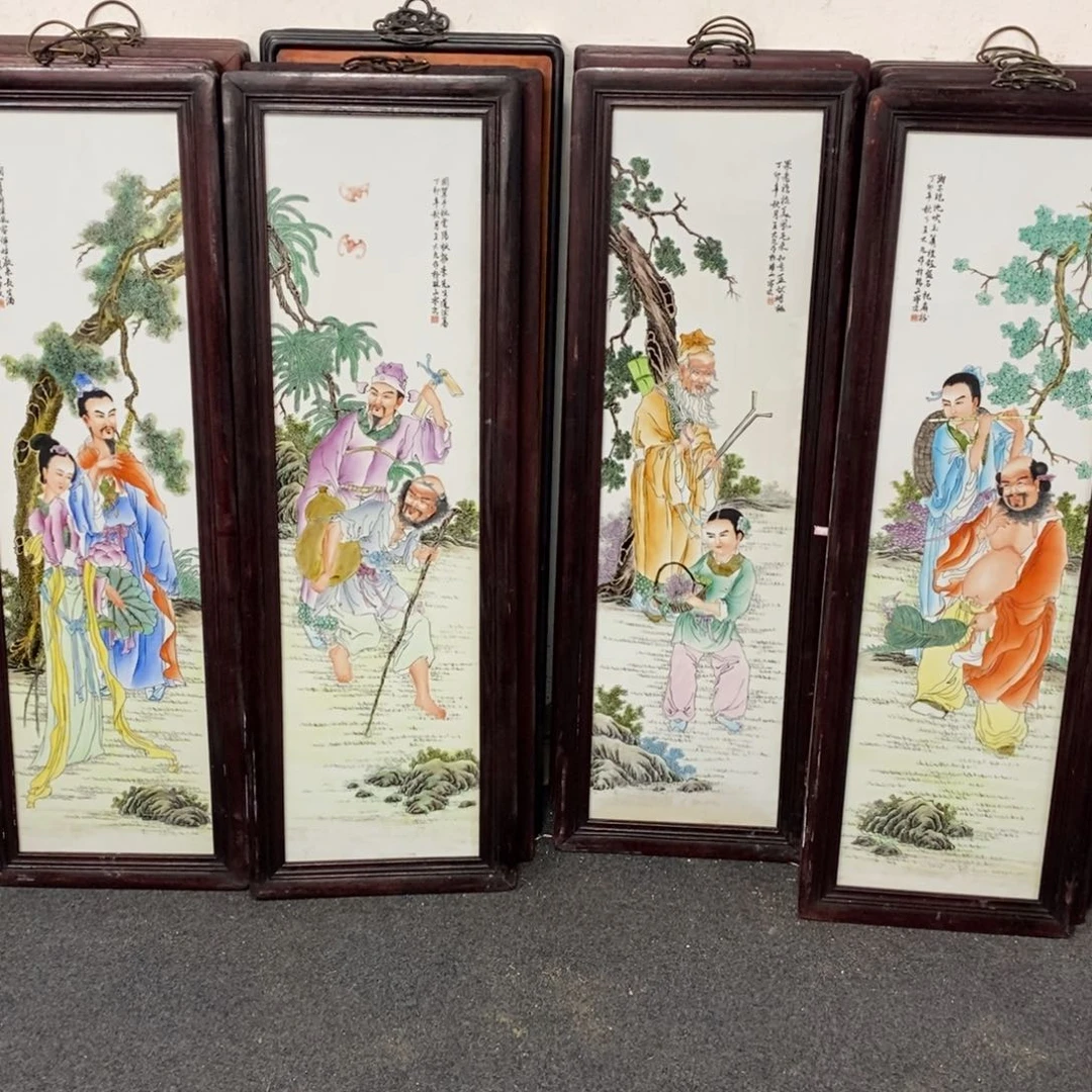 用***5瓷1.2*40*4景德镇瓷板画柴窑烧制