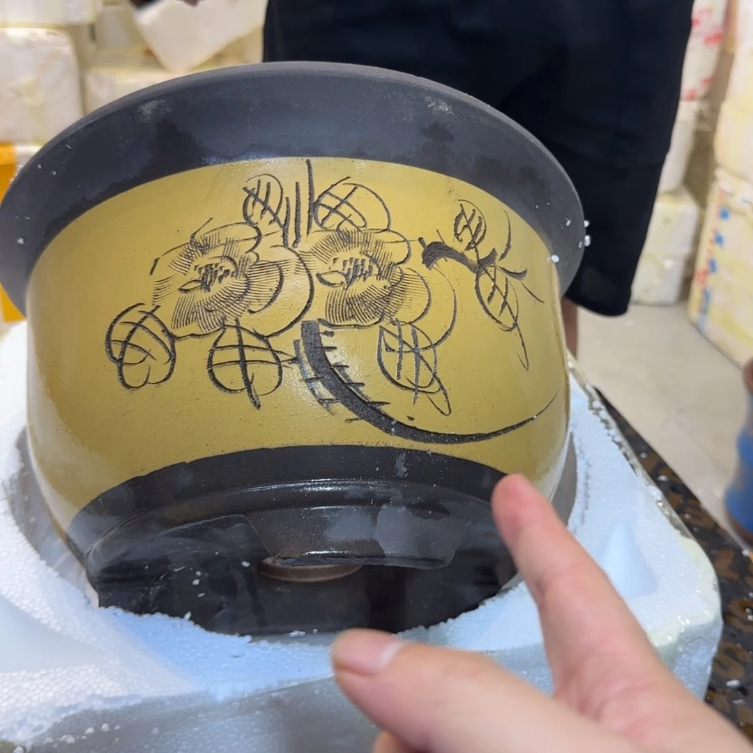 紫砂花盆口径33厘米