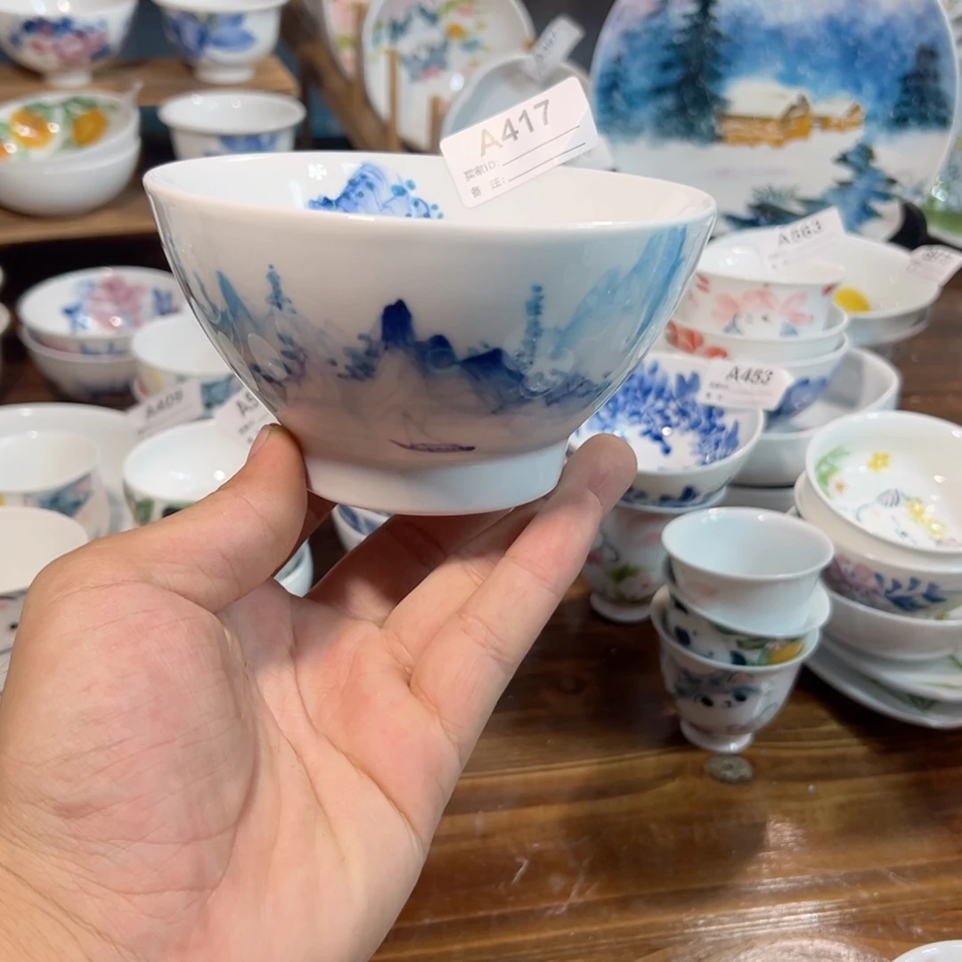景德镇手工手绘陶瓷5寸碗