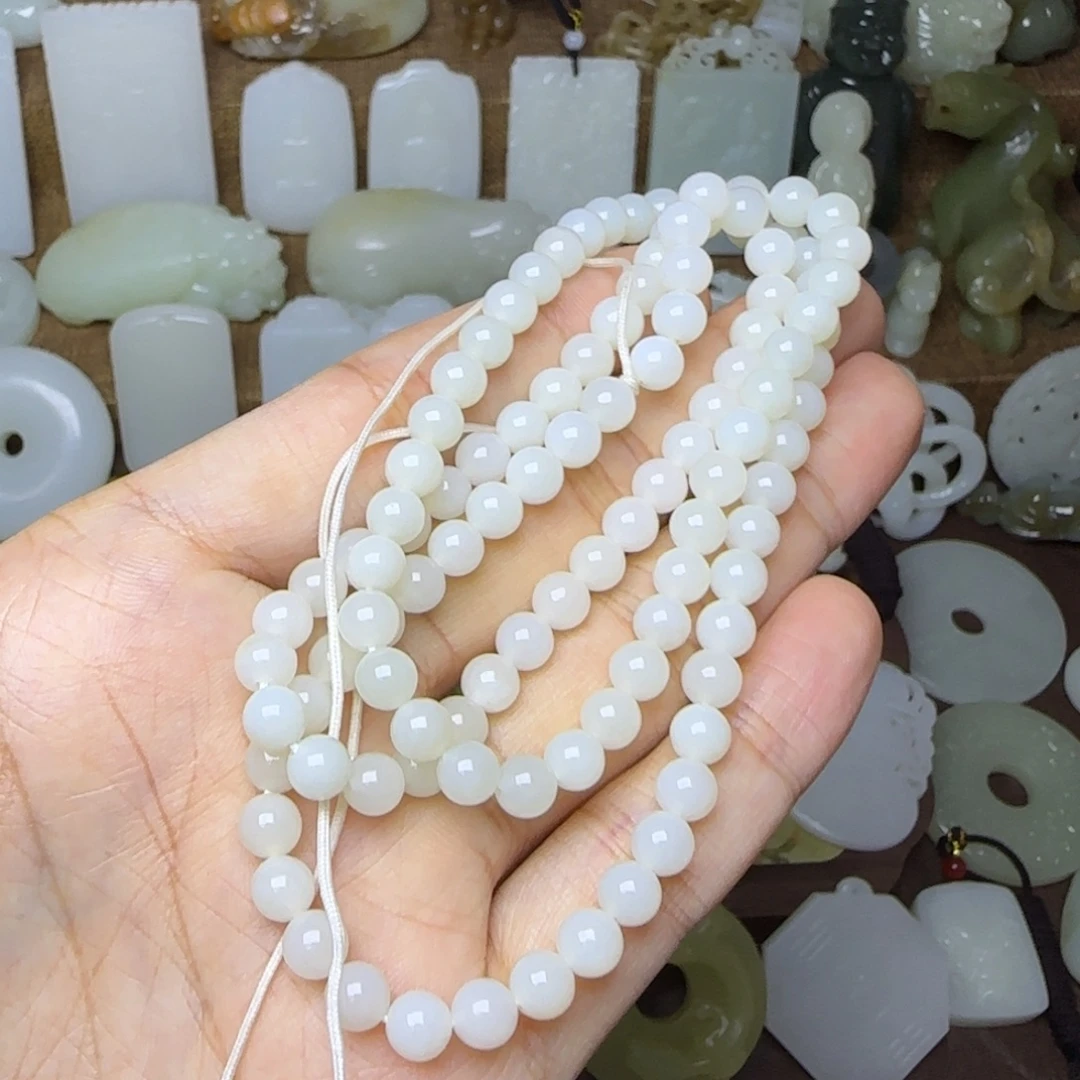 和田玉未镶嵌挂件卡6